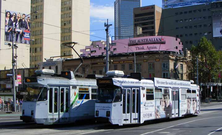 Yarra Trams class Z3 136 & Qatar 157 